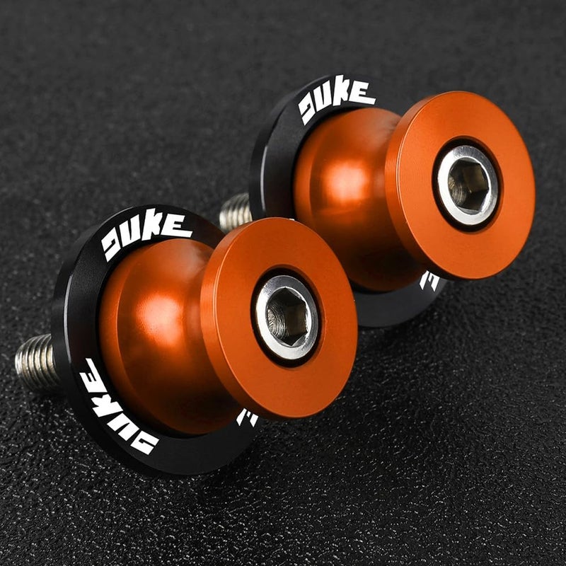 FREAXLL Universale M10 Motorcycle Swing arm Sliders Spools for Duke 125 200 300 390 RC125 RC200 RC390 690 790 890 990 1090 1190 1290 Adventure (Orange) - Image 3